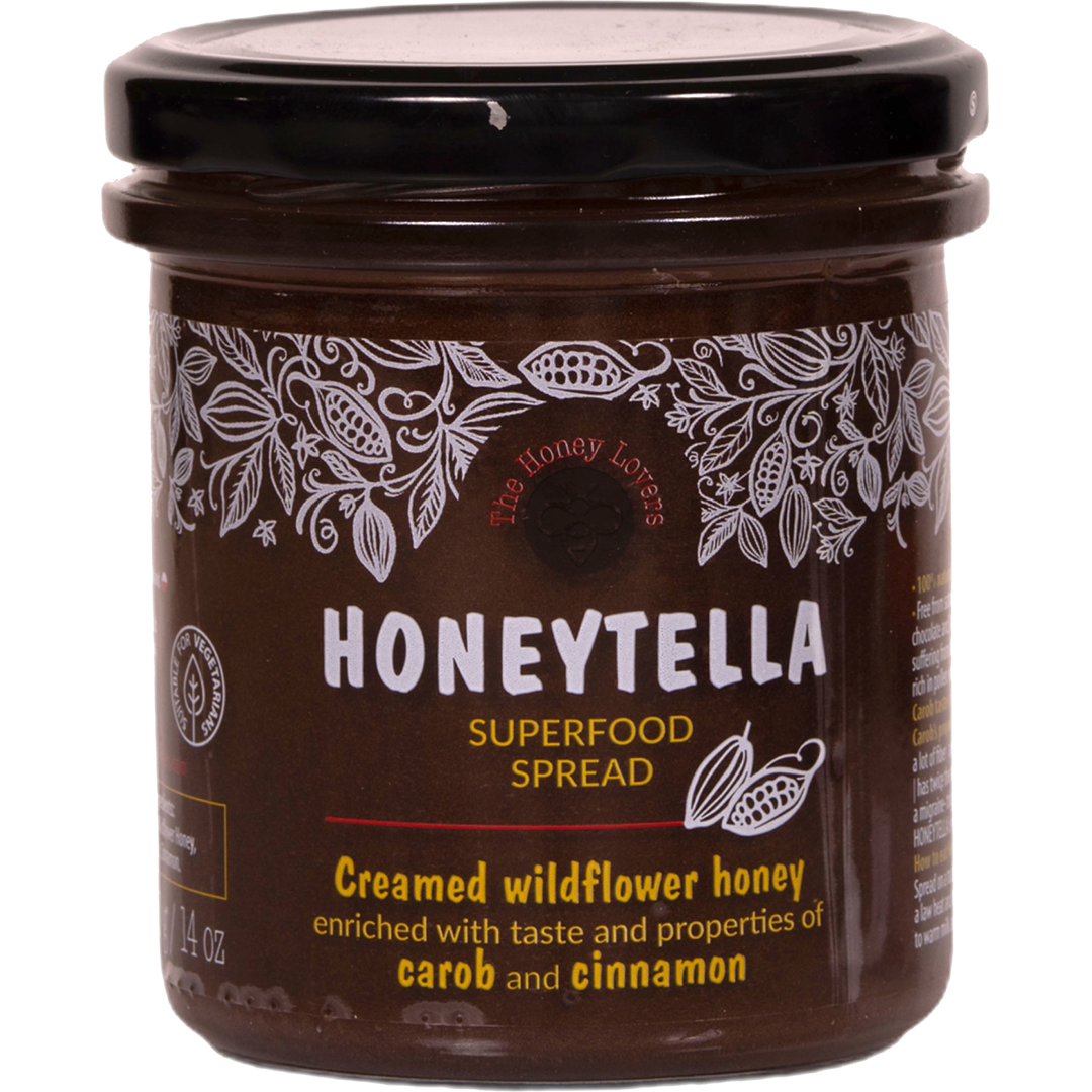 Honeytella Superfood with tastes of Carob & Cinnamon